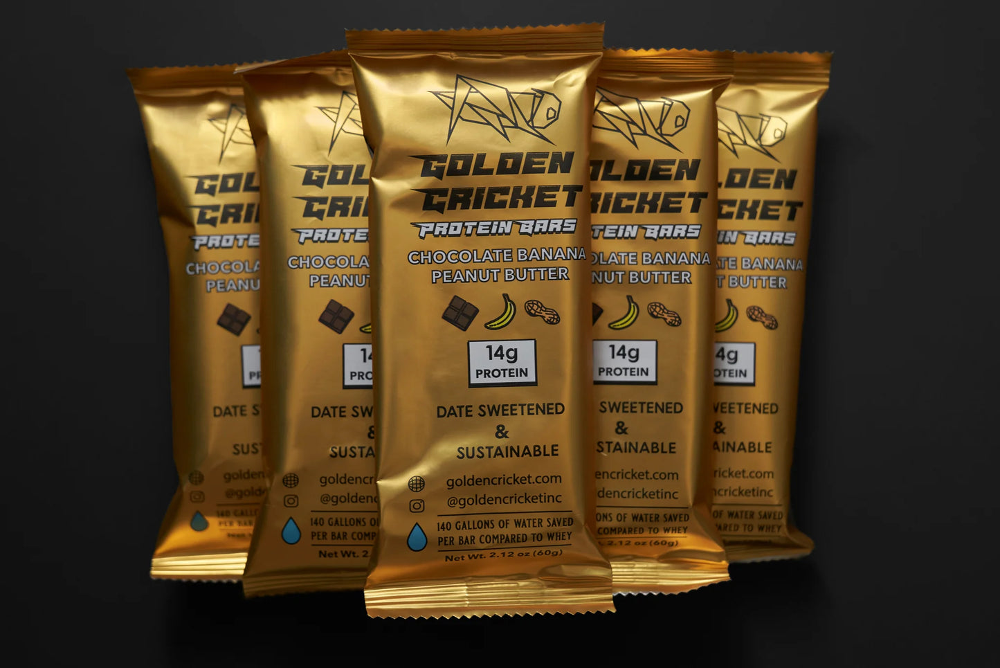 6x Golden Cricket Protein Bars