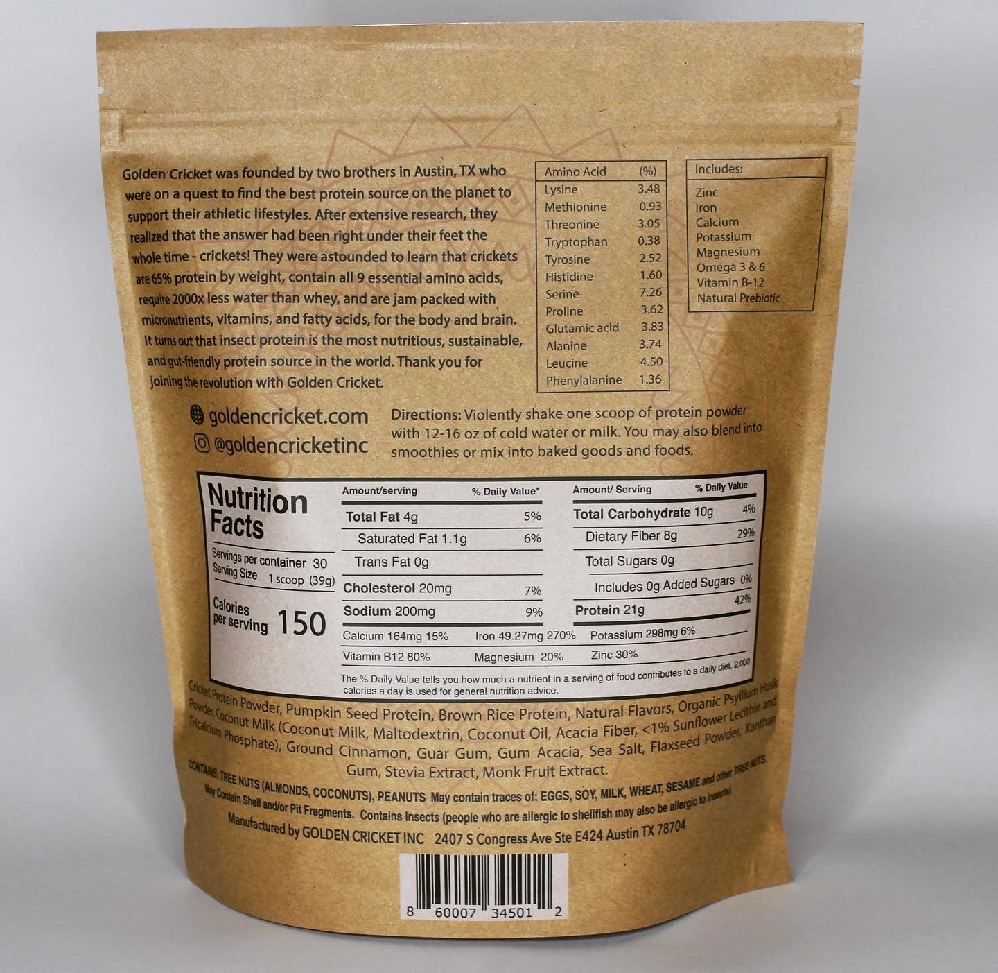 Horchata Protein Powder (2 lb.)