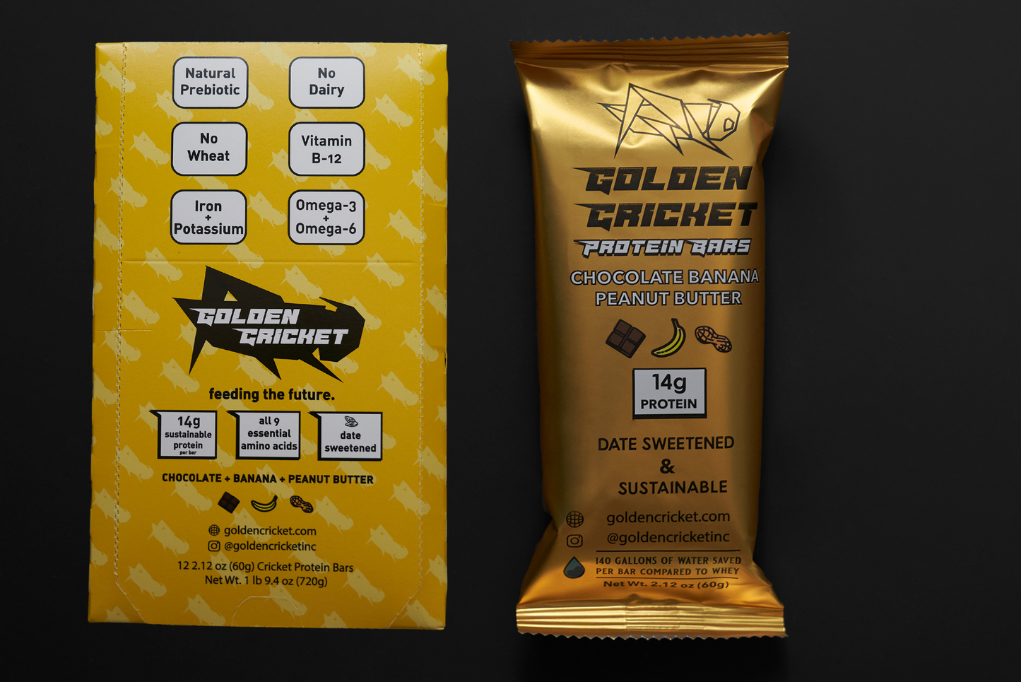 12x Golden Cricket Protein Bars